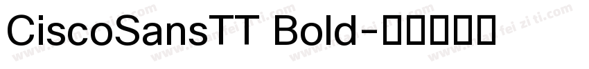 CiscoSansTT Bold字体转换